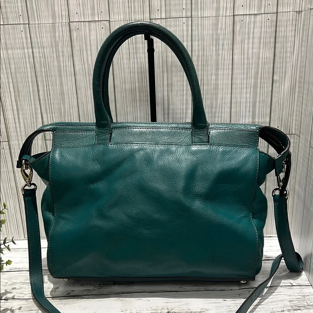 Kate Spade Green Satchel with Bow Detail Crossbody Bag
